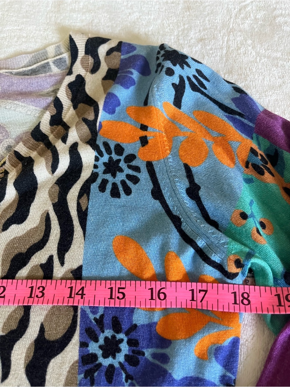 Etro Multicolor Floral Paisley V‑Neck Knit Top - Made in Italy 🇮🇹 - Picture 4 of 7